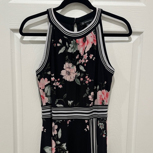 INC International Concepts Dresses & Skirts - INC International Concepts Black and Pink Floral Maxi Dress